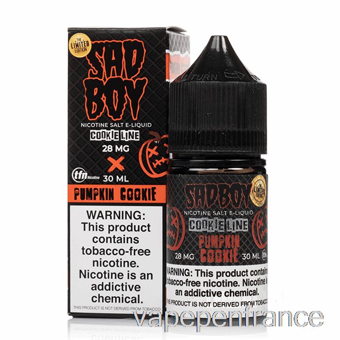 Biscuit à La Citrouille - Sels De Sadboy - Stylo Vape 30 Ml 28 Mg